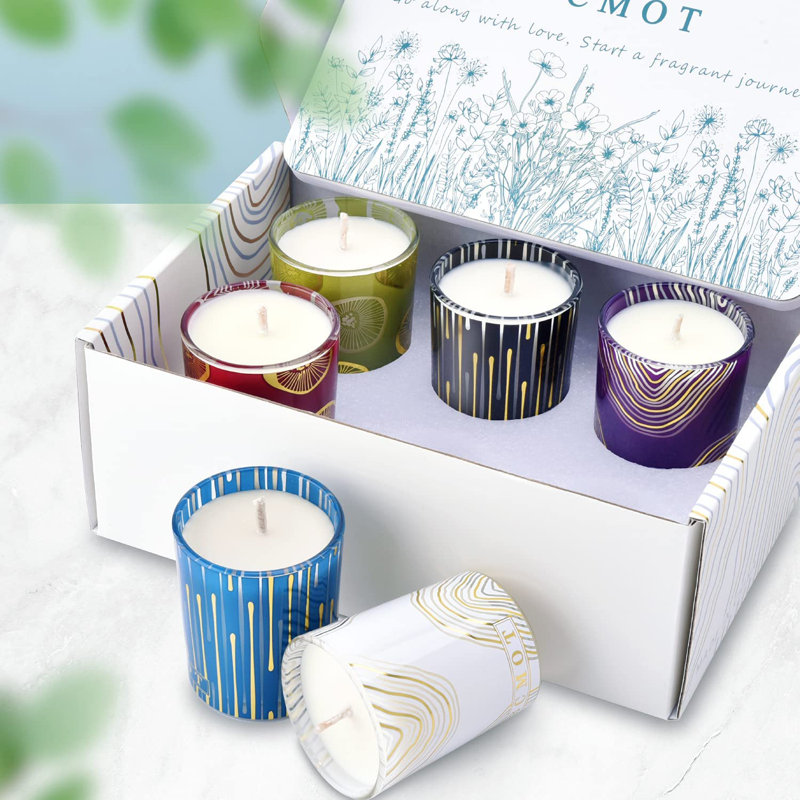 Ensemble de 6 bougies parfumées