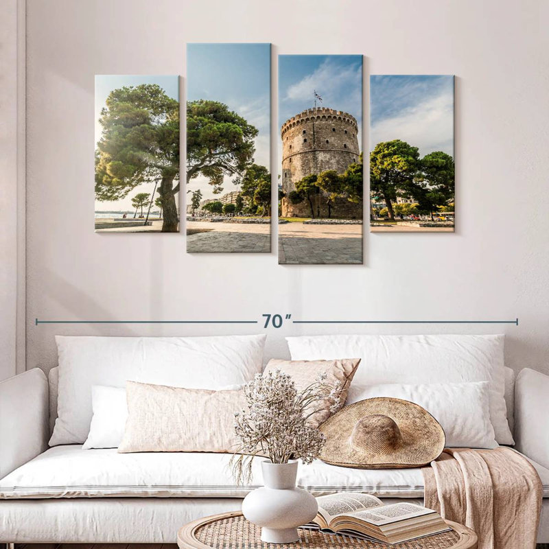 Marchelle, tour blanche de Thessalonique, H 32 po x l 52 po