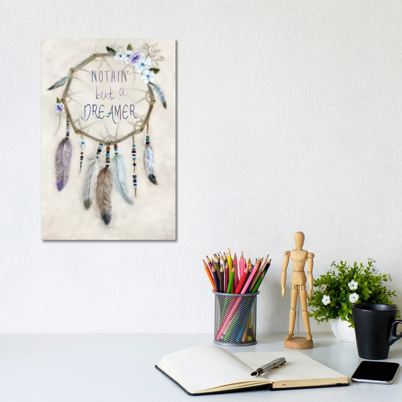 Boho Dreamcatcher by Marilyn Dunlap - Wrapped Canvas Print, 30.48cm H x 20.32cm W x 1.91cm D