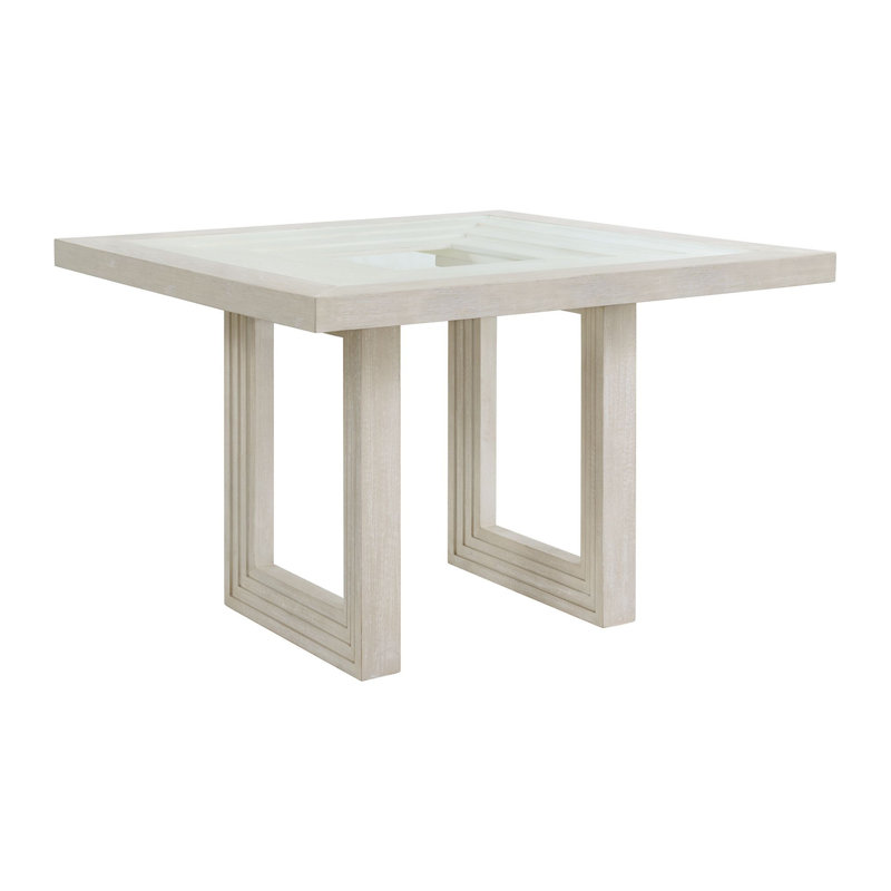 Table de comptoir carrée Latitude White Randell