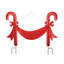 36"L Christmas Metal "Merry Christmas" Candy Cane Yard Stake Or Wall Decor(KD, Two Function)