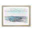 Blue Boat upon the Beach in Abstract - Picture Frame Drawing Print-55686954-55686955