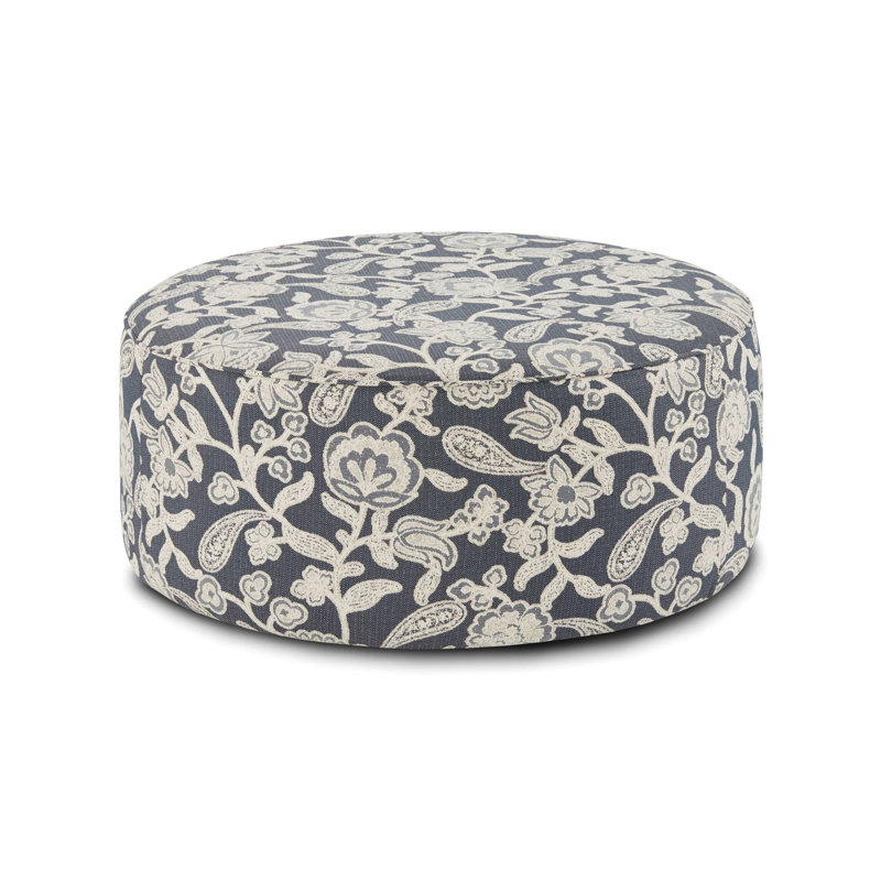 Repose-pieds transitionnel de 39,5 po de largeur, multicolore floral