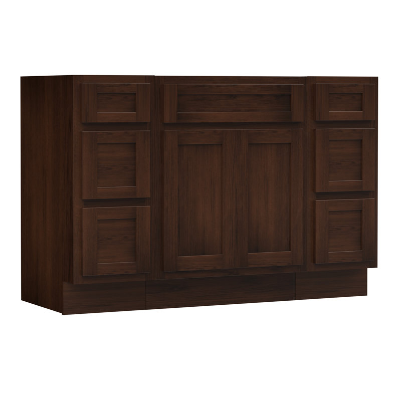 48'' Single Bathroom Vanity Base Only, Brown