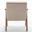 Fauteuil à oreilles à oreilles avec structure et siège robuste de style Mid-Century-125559873