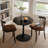 31.50"Octagonal Coffee Table,Metal Base-1690937522