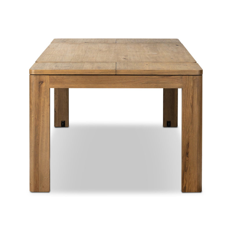 Noeline Solid Oak Dining Table, 30'' H x 65'' W x 42''D, Worn Oak