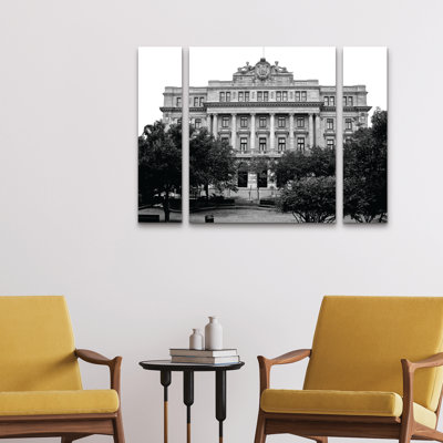 3 Panel Wall Art Set - Marcus Jules 'D.C. building' Canvas Wall Art for Living Room, Bedroom, or Office Decor by 