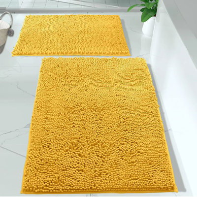 Tapis de salle de bain gris anthracite