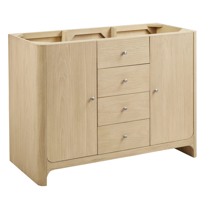 Gracyn 47.75'' Single Bathroom Vanity Base Only, Coastal Driftwood