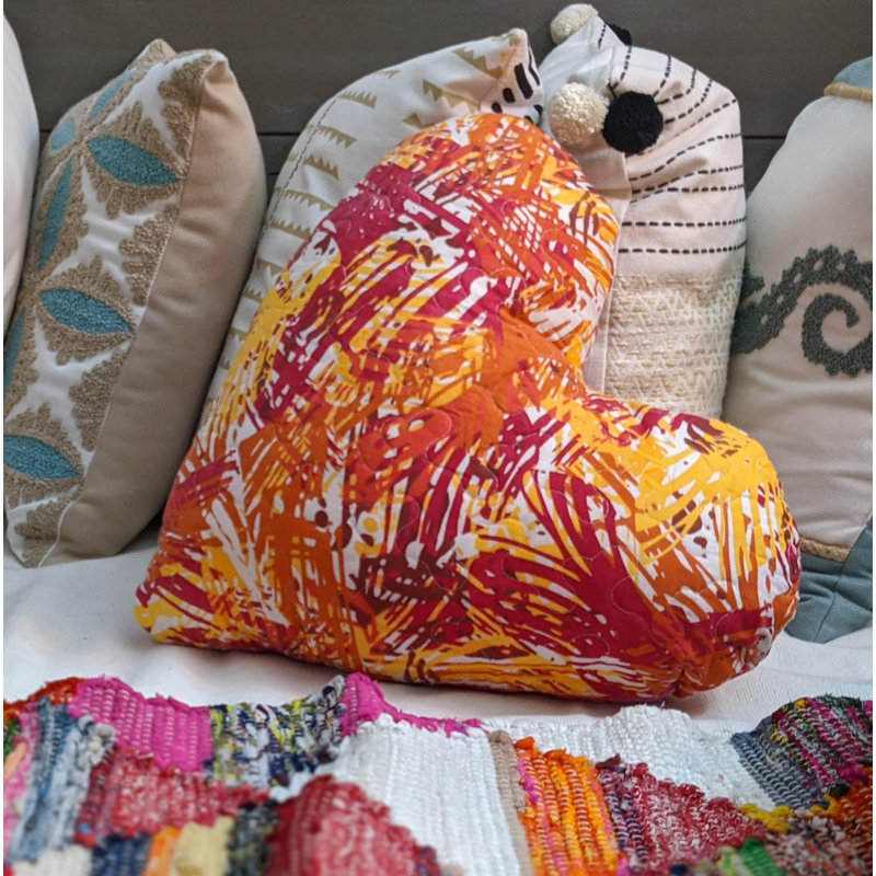 Abstract Reversible Throw Pillow