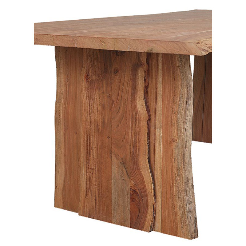 Gerner 71" Brown Rectangular Solid Wood Dining Table