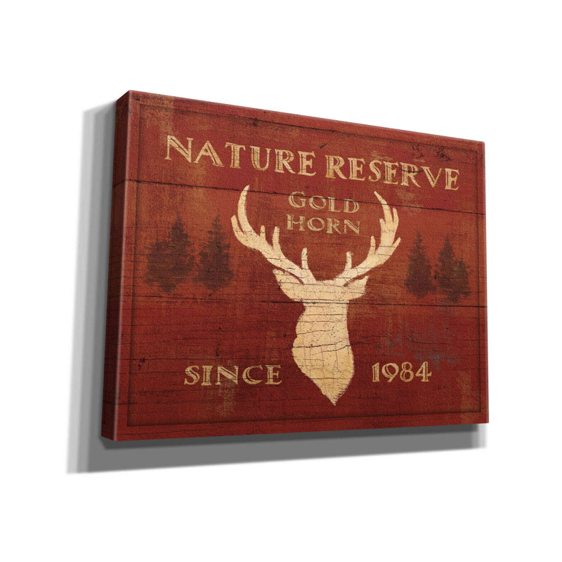Impression sur toile "Else Lodge Signs IX" par James Wiens, H 12 po x l 16 po x P 0,75 po