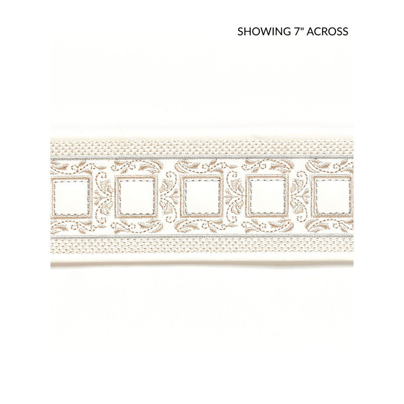 ARCHDUKE EMBROIDERED TAPE, Ivory