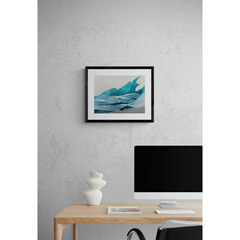 Synchronicity Print by Novi Lim, Black Framed Canvas, 24" H x 32" W
