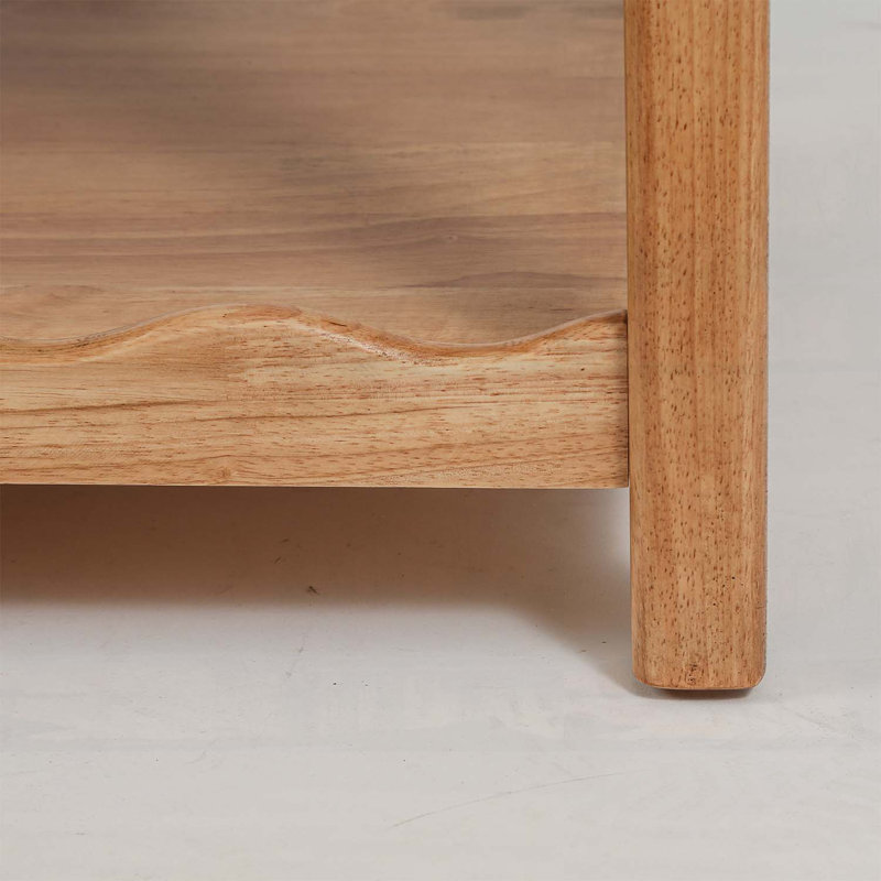 Table de centre rectangulaire avec rangement ouvert