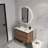 Wall-Mounted Bathroom Vanity With Ceramic Sink