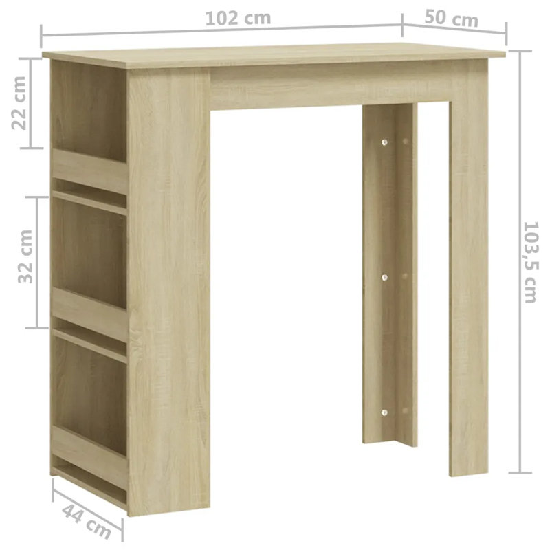 Bayton Dining Table, Sonoma Oak