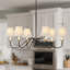 Lustre traditionnel 37 po avec abat-jour empire