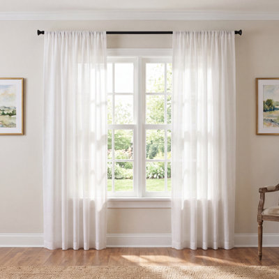 Sunbrella® Laurel Indoor/Outdoor Sheer Curtain