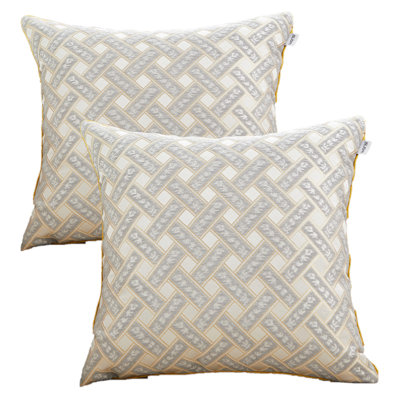 Floral Chenille Reversible Pillow Cover