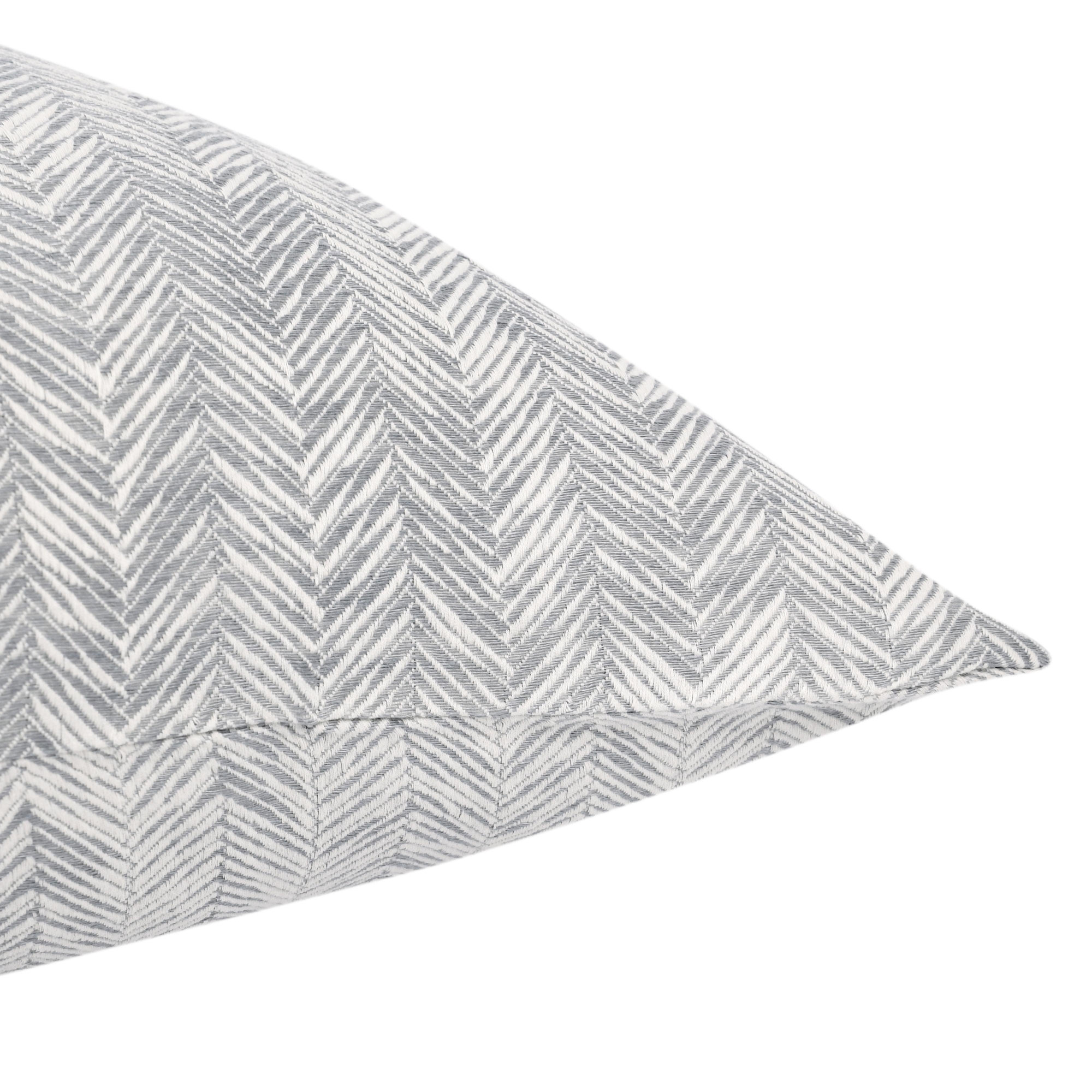 Verbier Cotton Blend Sham, Gray, Euro