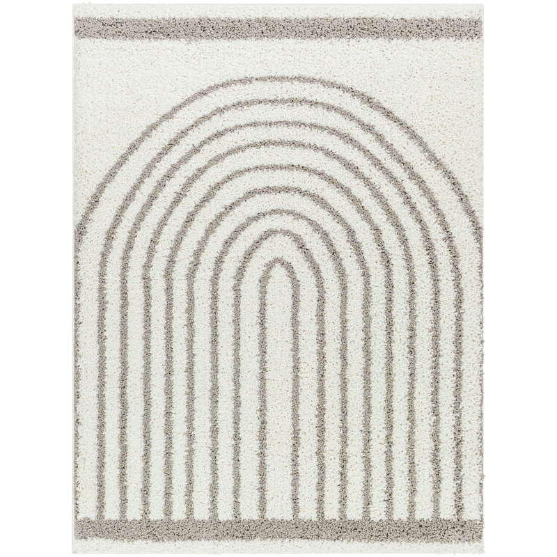 Hsin Geometric Indoor Rug, Rectangle 6'7" x 9'