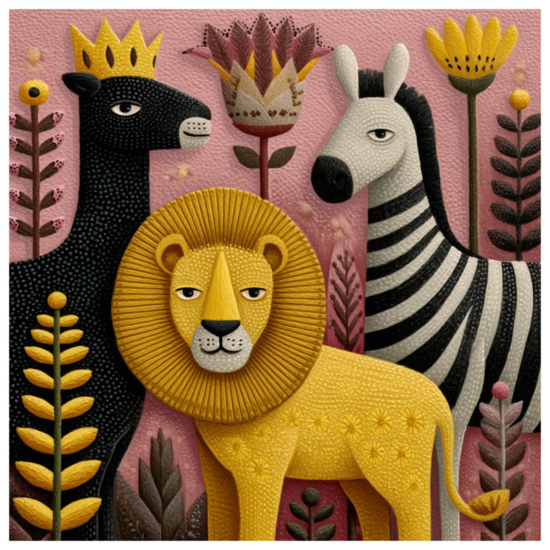 Rideaux de douche Lion Zebra, L 70 po x H 93 po