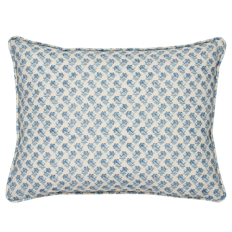 Schumacher x Mark D. Sikes Oleander I/O Pillow, 12" H x 18" W