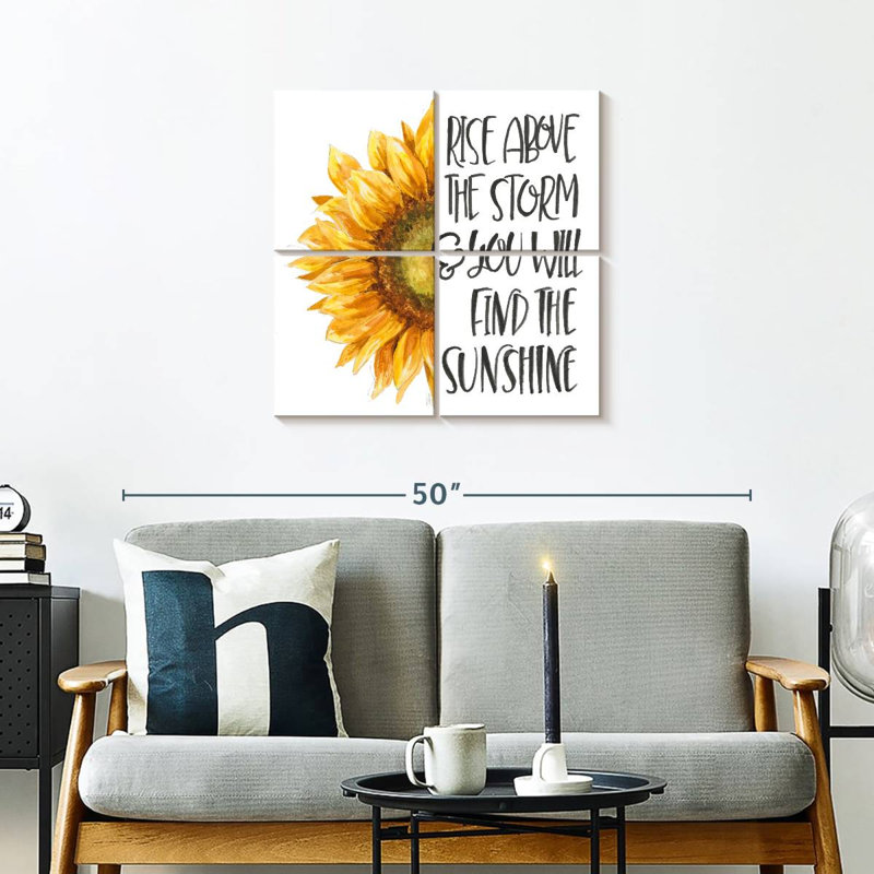 Inspiration tournesol Tergel Harvest, H 26 po x l 26 po