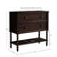 Commode d'appoint 2 tiroirs en bois massif-130040559
