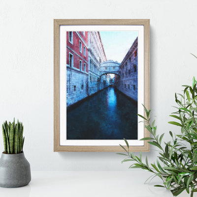 Bridge of Sighs in Venice Italy - Picture Frame Painting