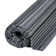 Rainbow Collection Outdoor Rug Striped Design in Dark Grey