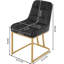Aunna 49cm H Velvet Upholstered Metal Upholstered Back Cantilever Chair-211931470-236365541