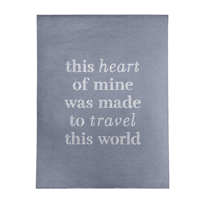 Quotes Chenille Indoor Rug