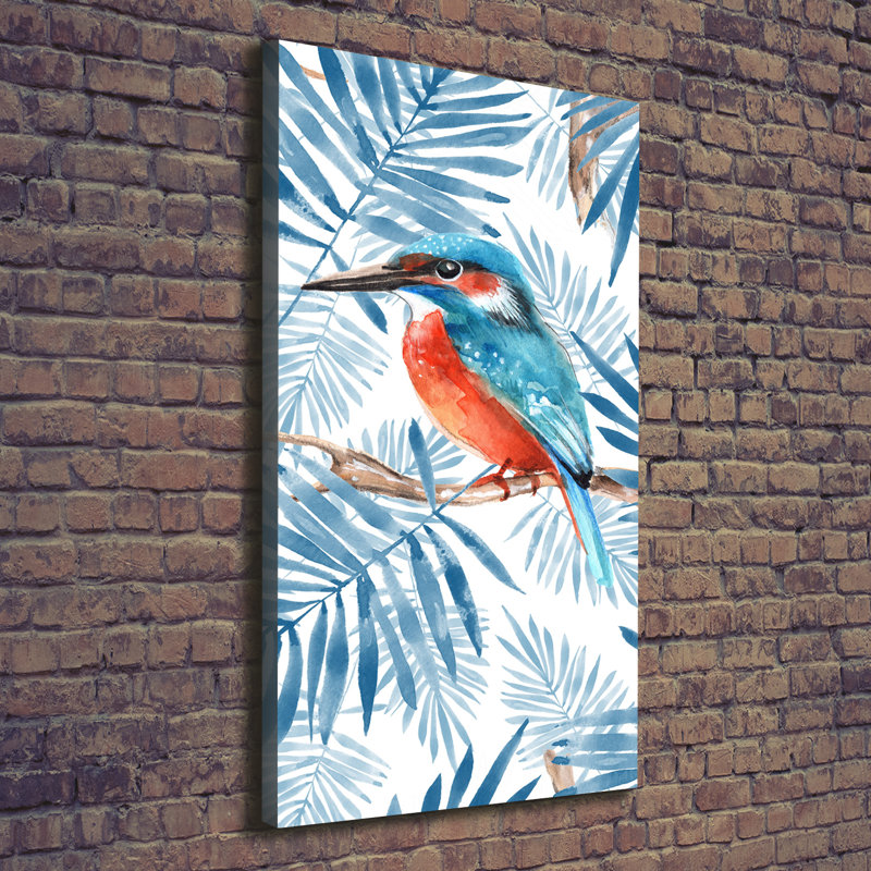 Birds And Leaves - Wrapped Canvas Print