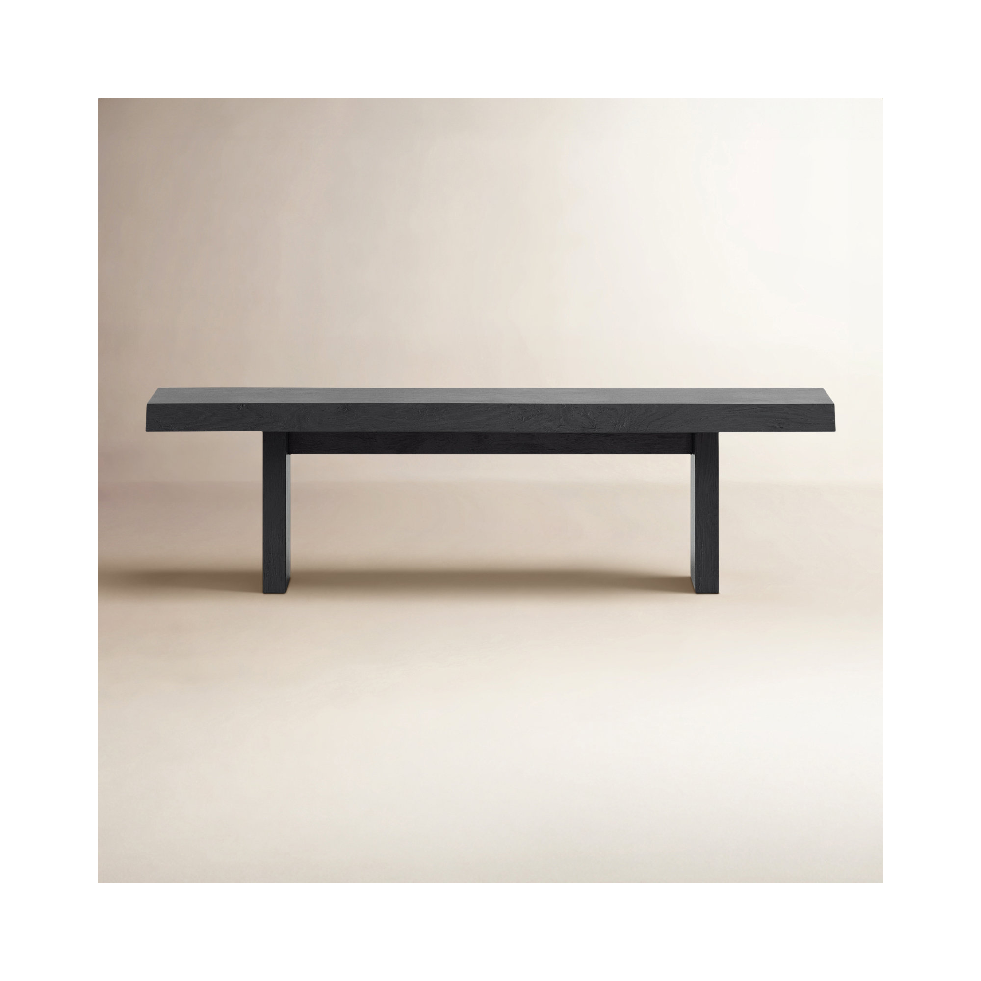 Colin Kentley Bench, 18" H x 78" W x 15" D, Ebonized
