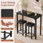 Ensemble de 17 tables 3 pièces à hauteur de comptoir et 2 chaises-1321523959