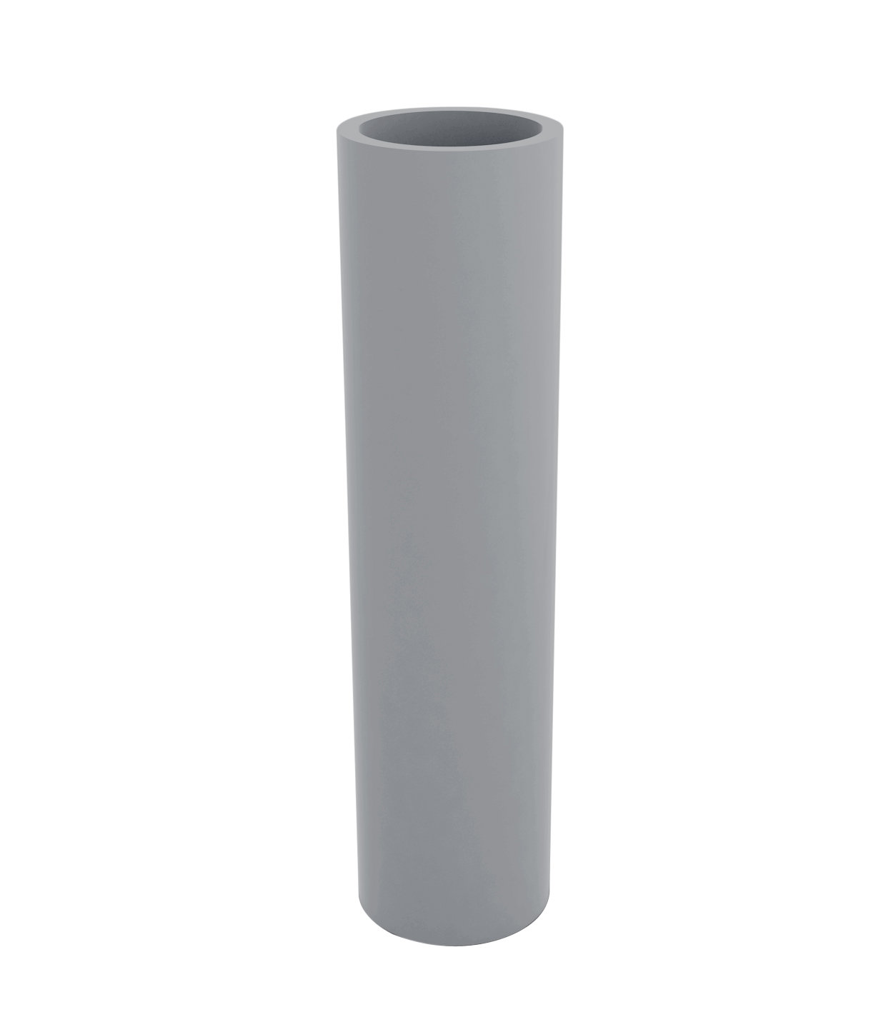 Cilindro 10" Pot Planter, Steel, 39.25" H x 9.75" W x 9.75" D