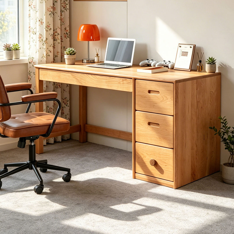 Bureau pratique de style italien pour l'intérieur, 29.53" H x 39.37" W x 23.62" D