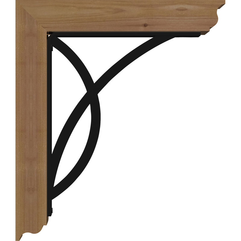 Support de fer triple 4 po Miller, H 14 po x P 11 1/2 po, Cèdre rouge de l'Ouest l 3 1/2 po x T 2 po (lisse