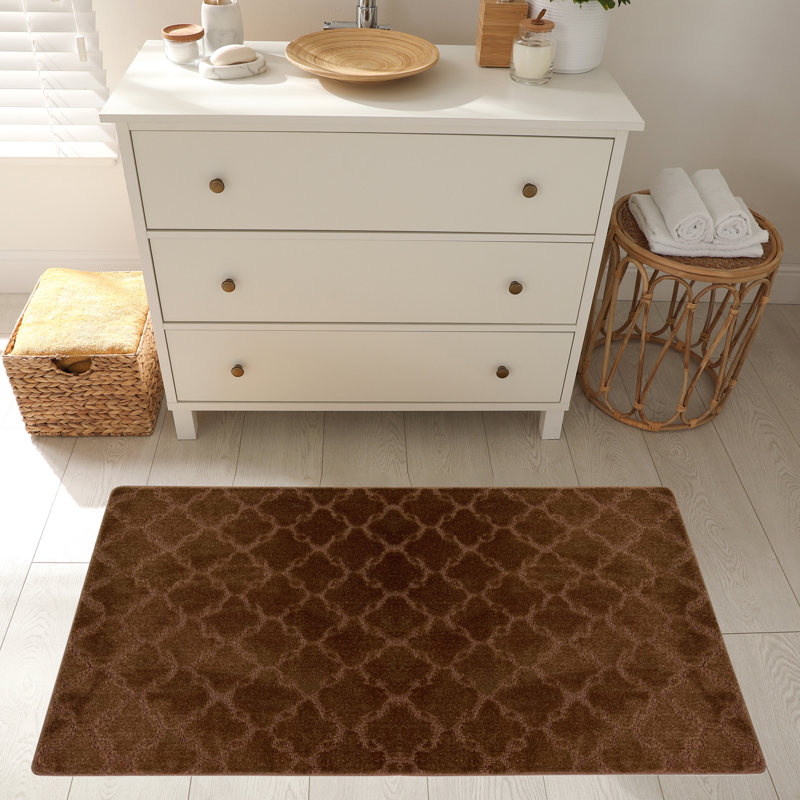 Tapis de cuisine, Rectangle 2 pi 8 po x 5 pi 4 po, Brun