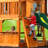 Backyard Discovery Atlantis Cedar Wood Swing Set with Wave Slide, Clubhouse, Rock Wall, and Sandbox Area