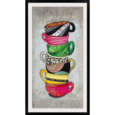 « collection » par megan duncanson, reproduction d’art Stacked Hot Cuppa