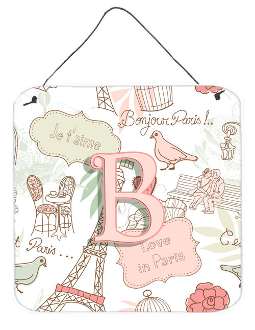 « love in paris », impression sur plaque, B