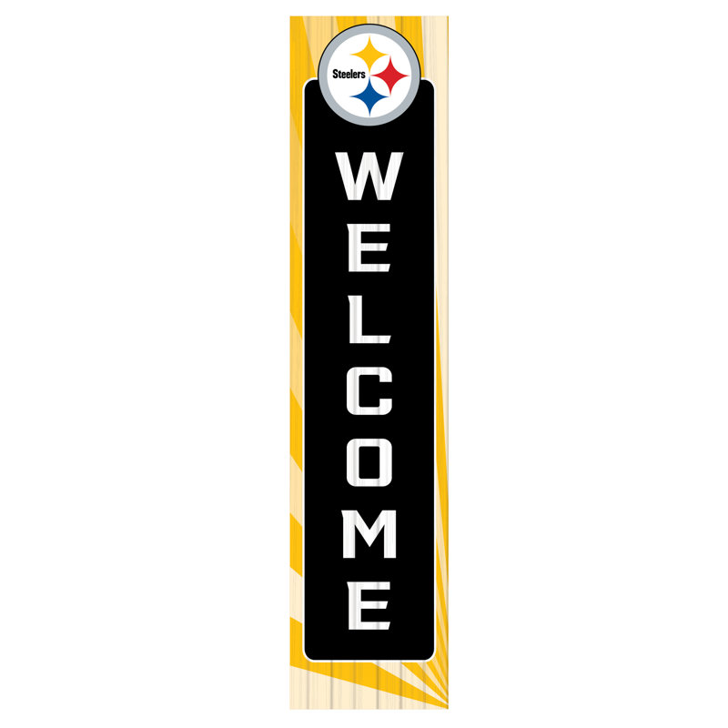 Décoration murale sport en panneau de fibres à densité moyenne Nordberg, NFL Pittsburgh Steelers