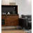 Modern Minimalist Against The Wall One Piece Organizer Storage Cabinet Solid Wood Dining Sideboard