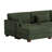 Maelina 7 - Piece Upholstered Green Corduroy Modular Sectional Sofa with Pillow Back and Removable Ottoman-108111420