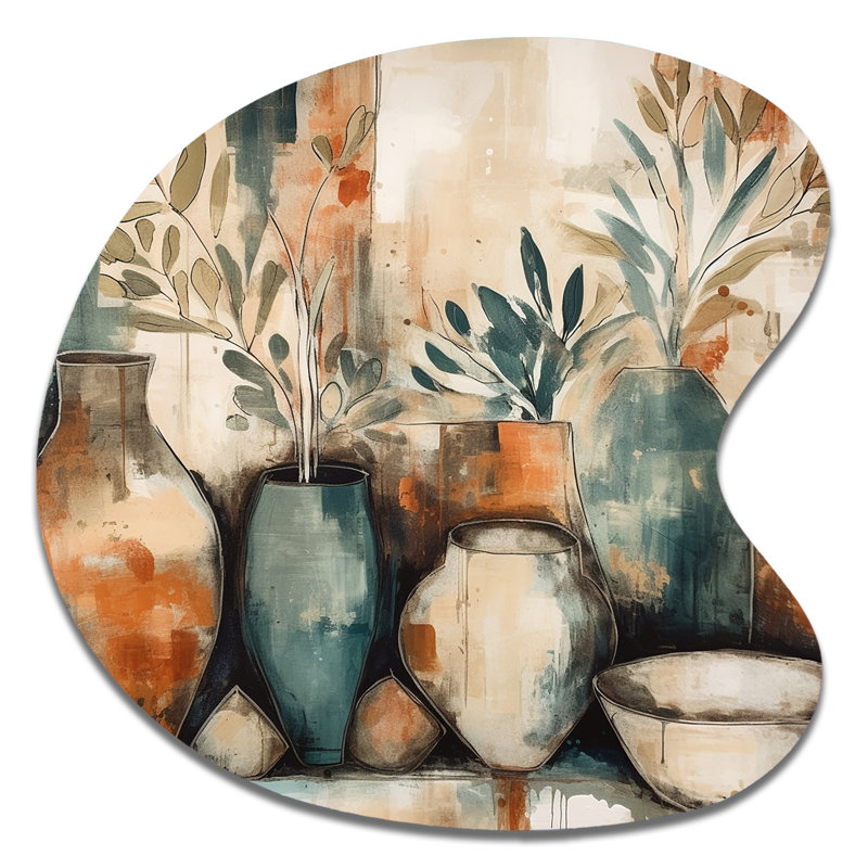 Décoration murale en métal Geissler - Boho Feather, H 33 po x l 33 po