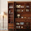 Buffet en bois massif brun noisette